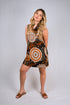 Madarine Collar Sleeveless Mini Bodycon Dress - D097